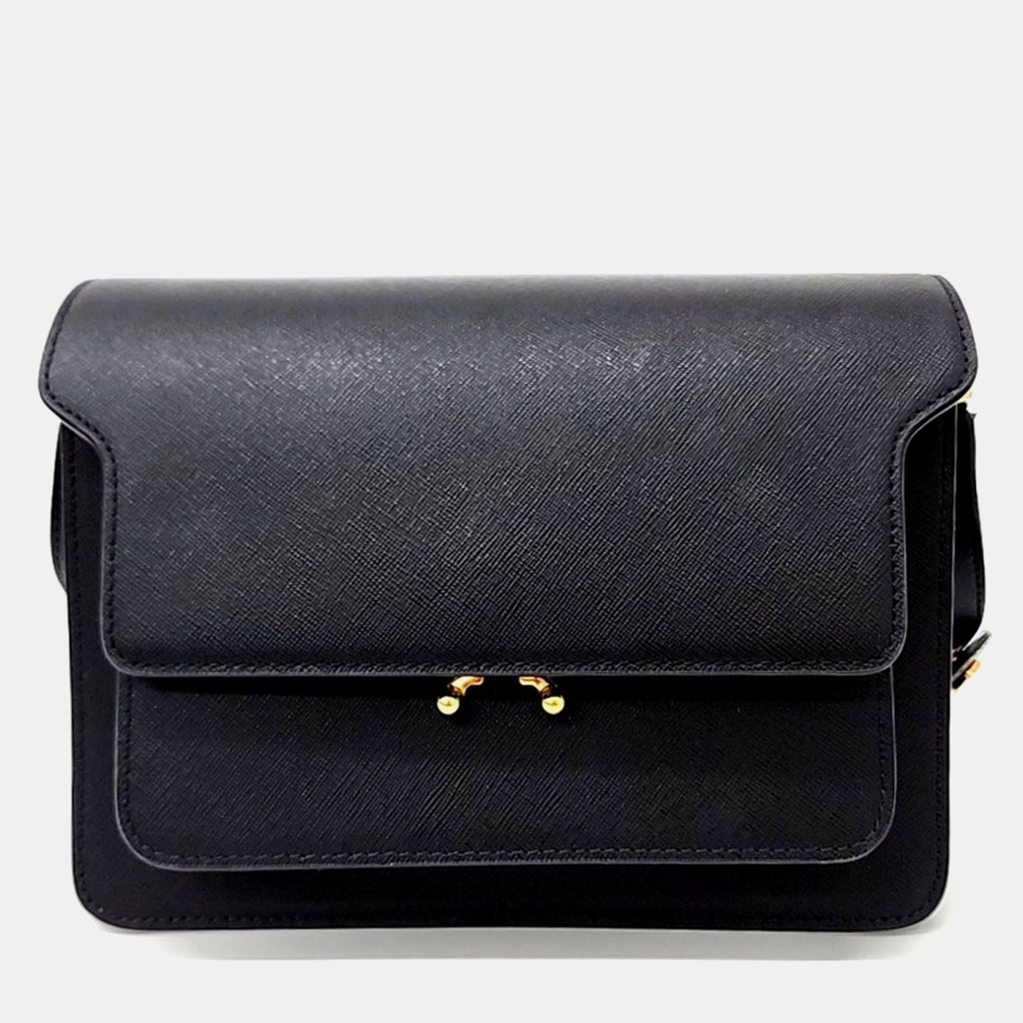 

Marni Black Leather Trunk bag