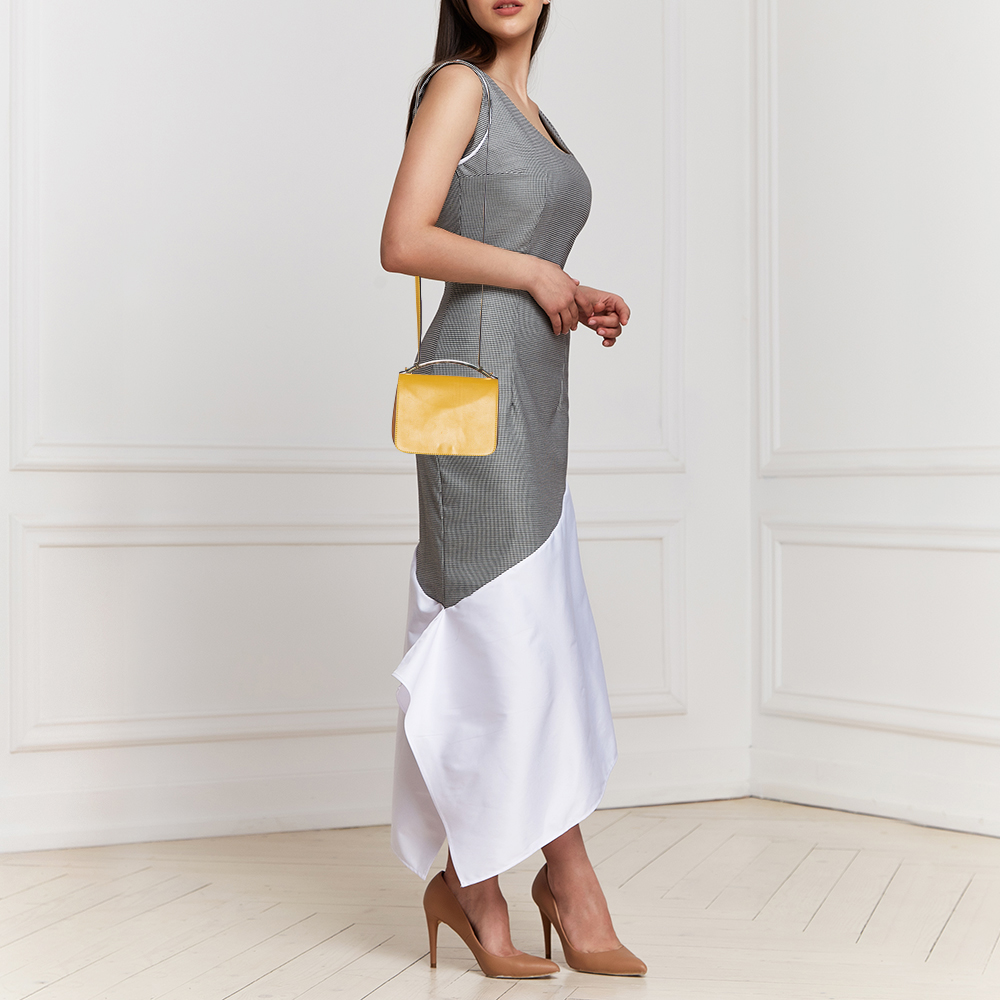 

Marni Yellow/Caramel Leather Crossbody Bag