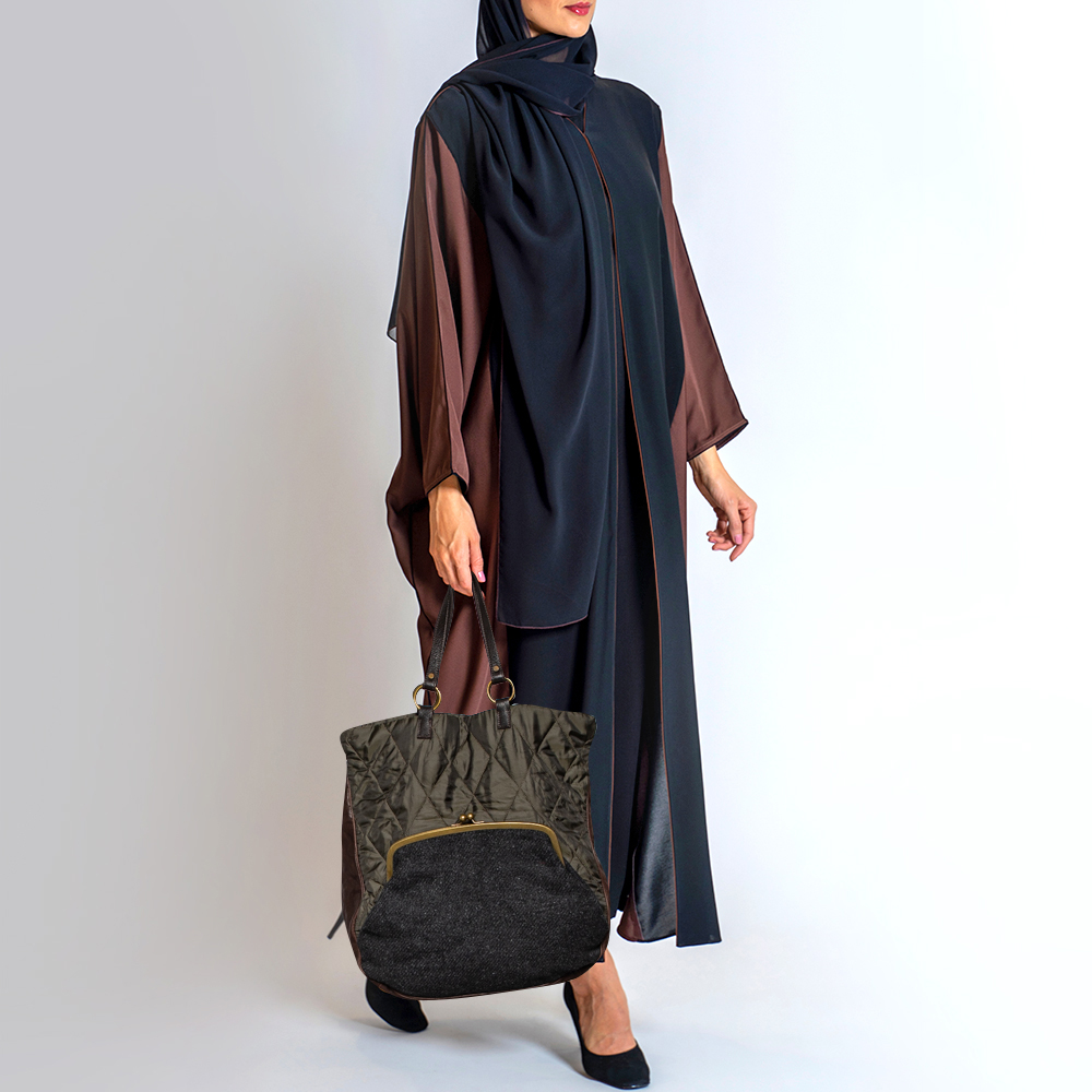 

Marni Multicolor Fabric and Leather Tote