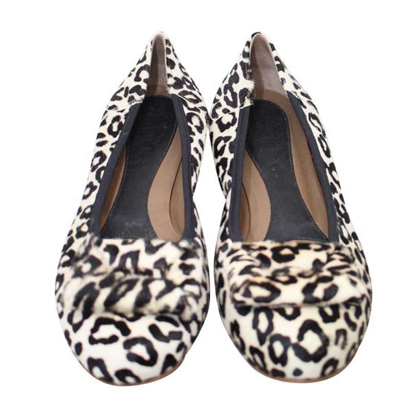 

Marni Black/White Leopard Pony Hair Ballerinas Size, Brown