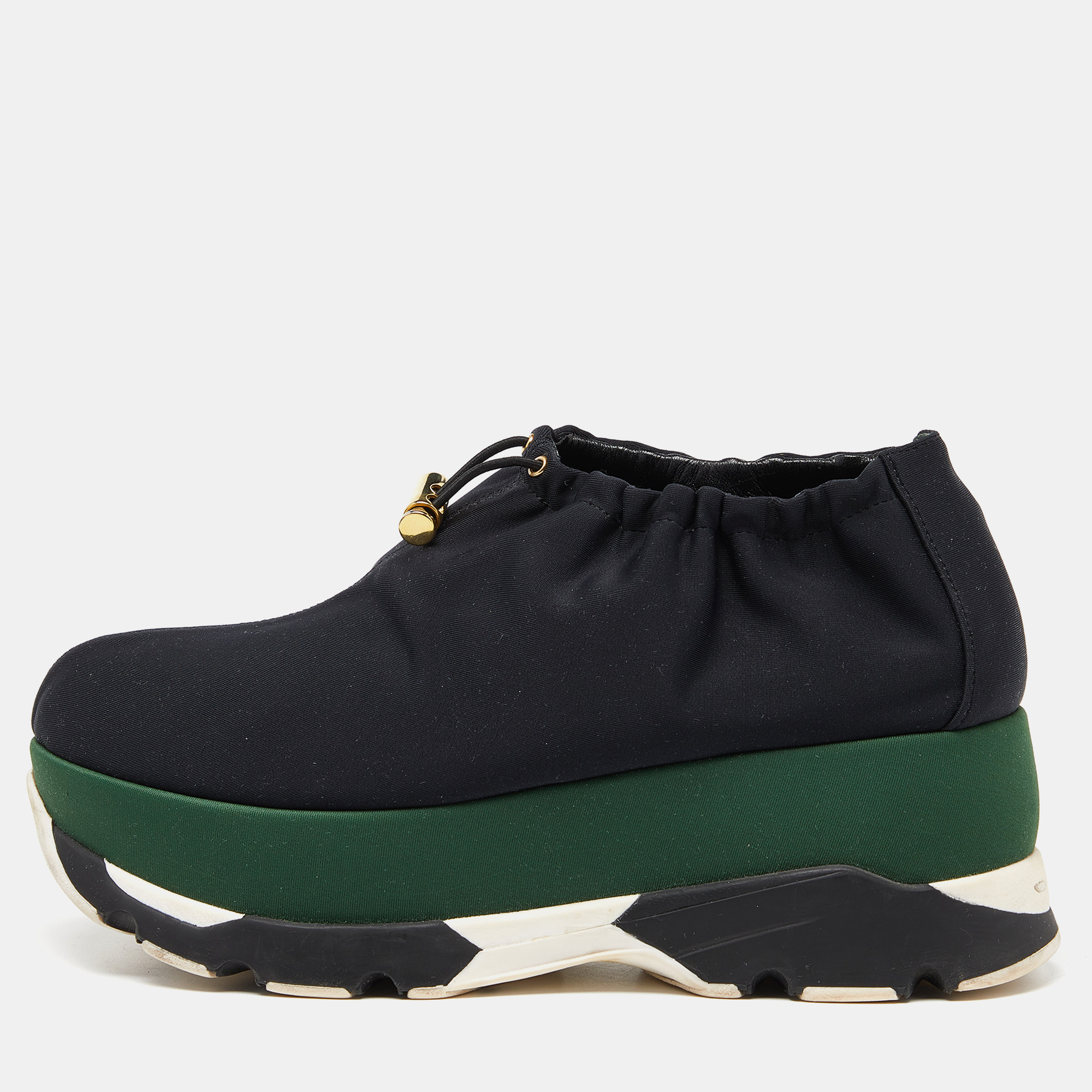 Marni Black Nylon Bungee Sneakers Size 39