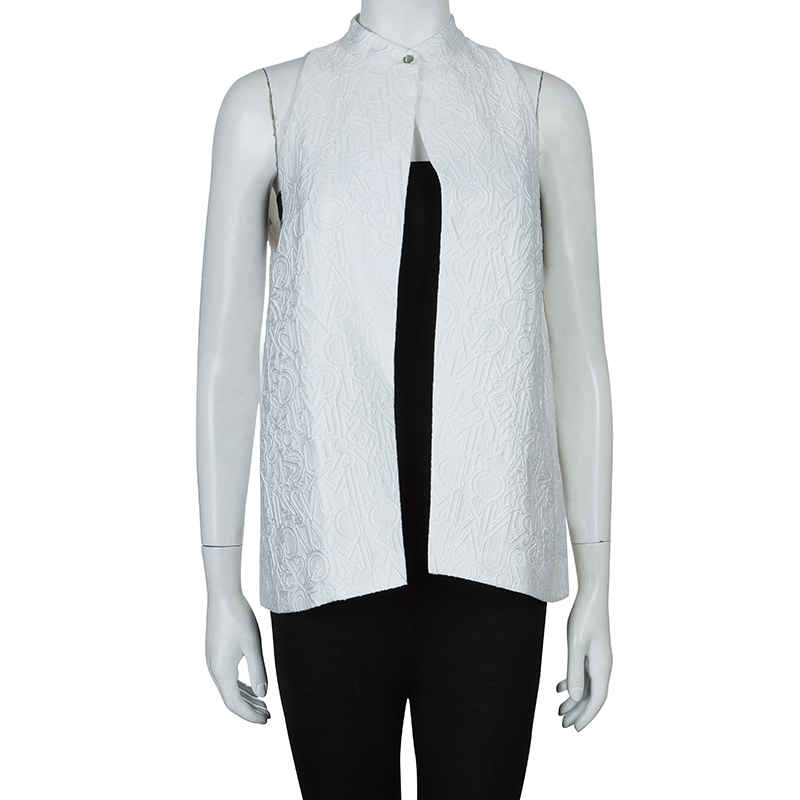 

Mary Katrantzou White Textured Vest