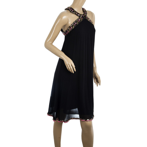 

Matthew Williamson Embellished Halterneck Dress, Black