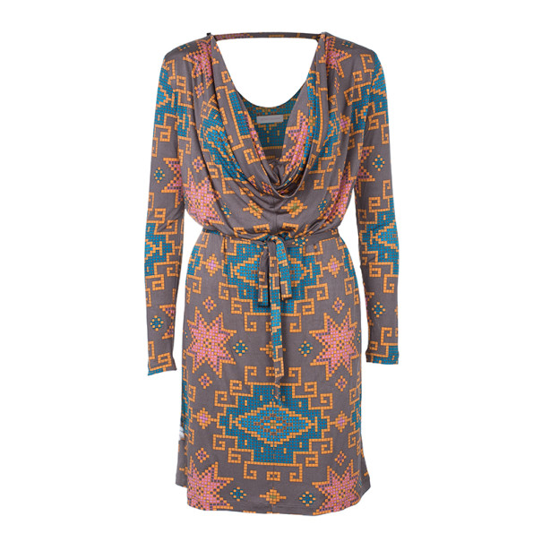 Matthew Williamson Multiprint Belted Shift Dress M
