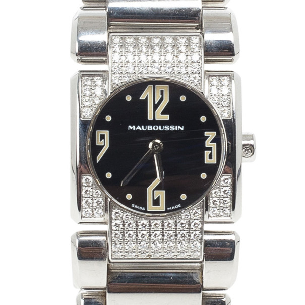 Mauboussin Alessandrine SS Diamond Womens Watch 24 MM