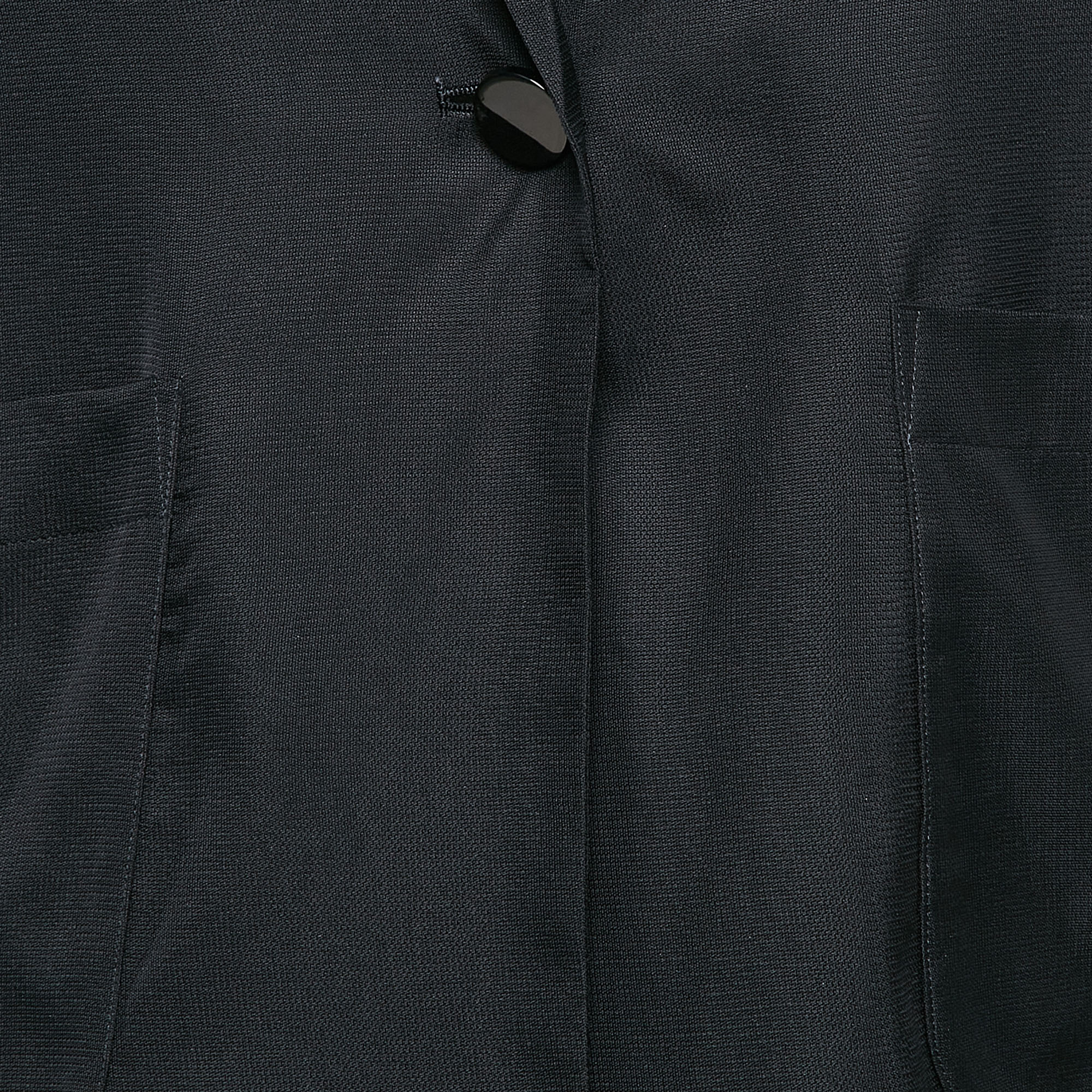 MAX & Co. Navy Blue Crepe Jacket M 