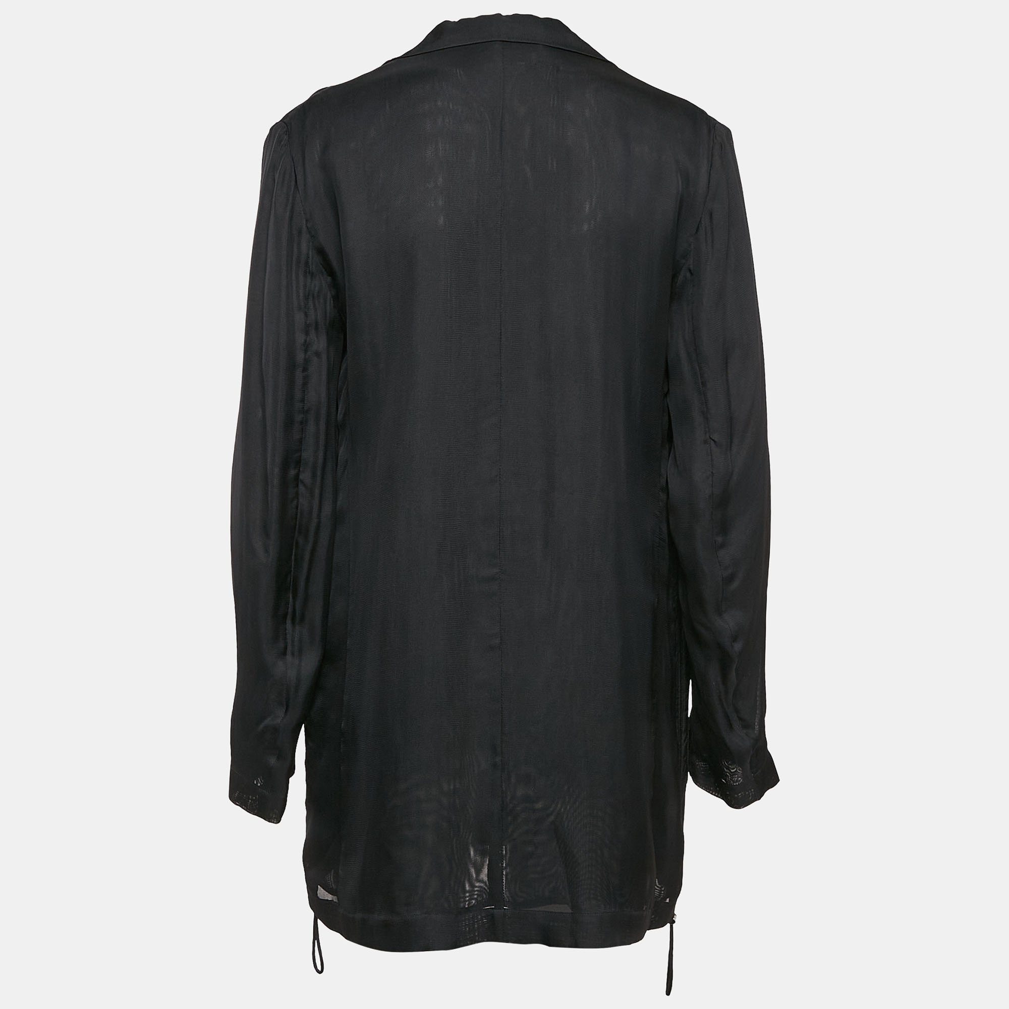 MAX & Co. Navy Blue Crepe Jacket M 