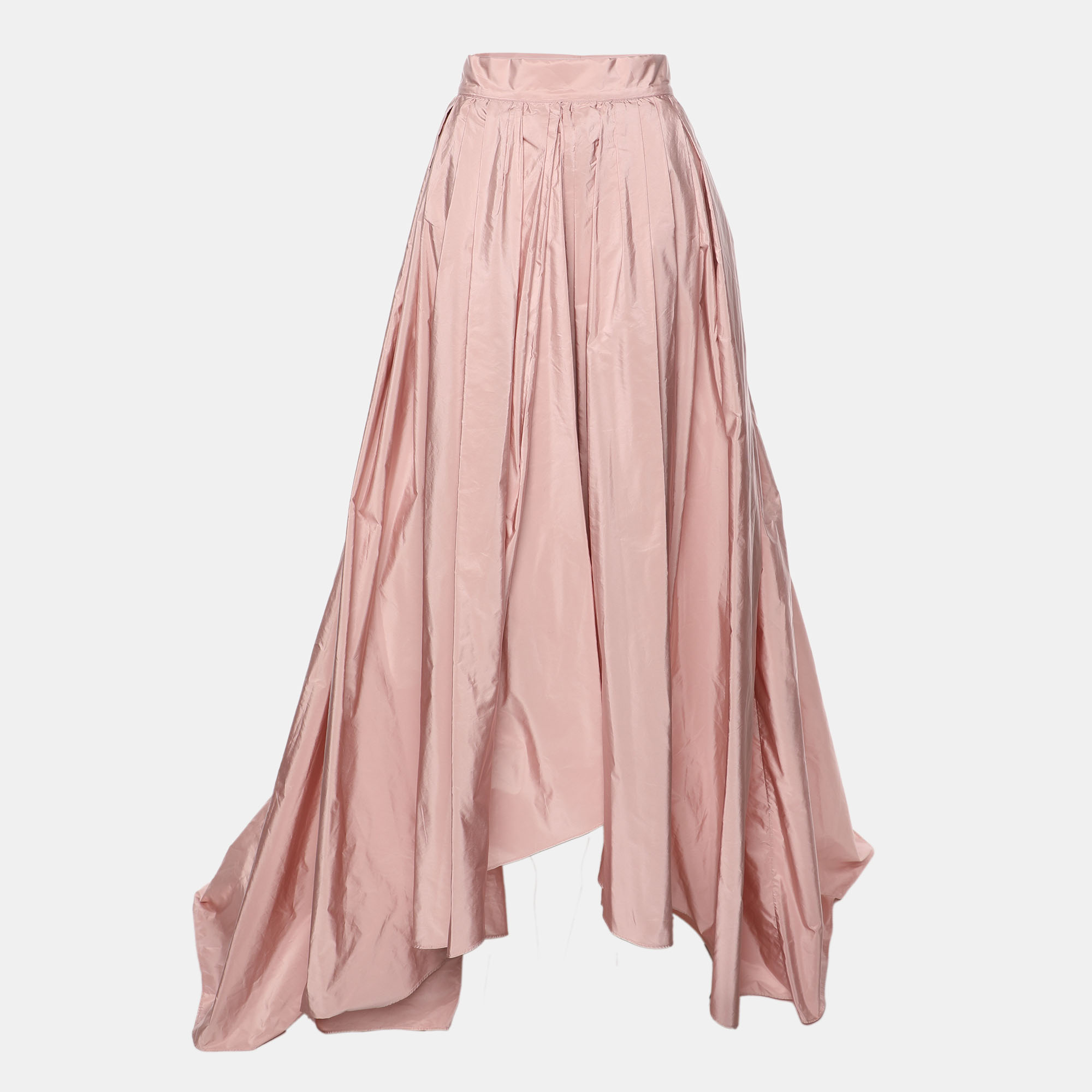 

Max Mara Pink Silk Blend Maxi Skirt M