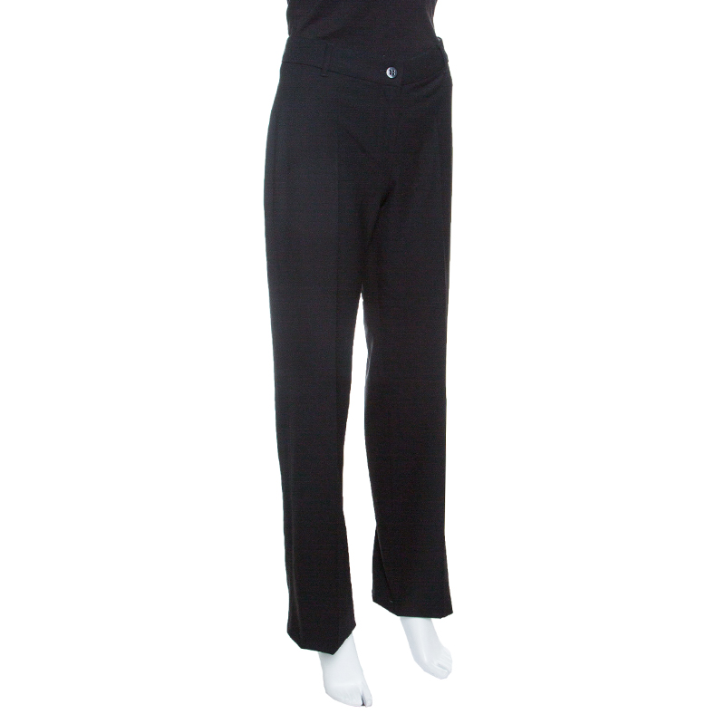 

Max Mara Studio Black Wool Tailored Pants