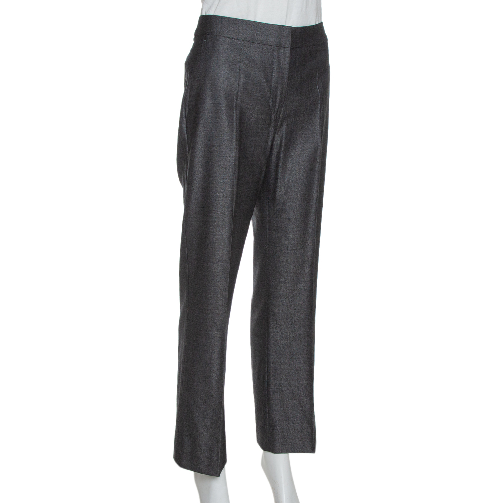 

Max Mara Black Wool & Silk Tailored Pants