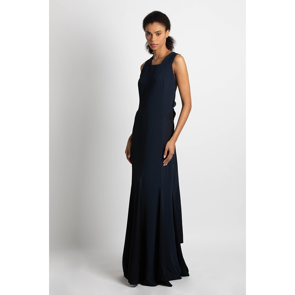 

Max Mara Blue Cambusa Long Dress  (IT 44