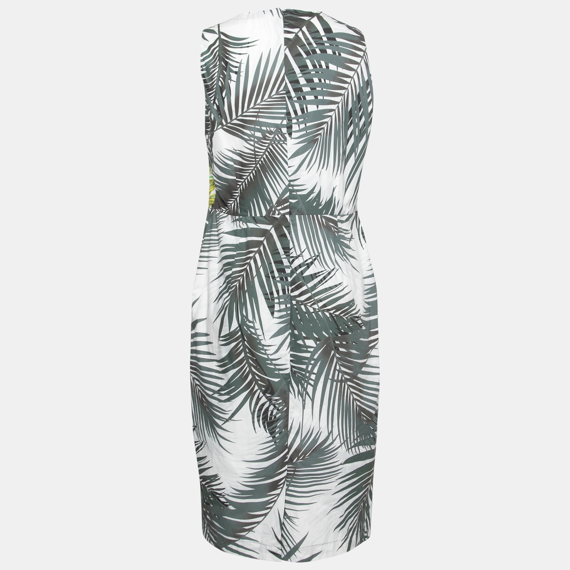 

Max Mara Multicolor Tropical Print Cotton Sleeveless Dress