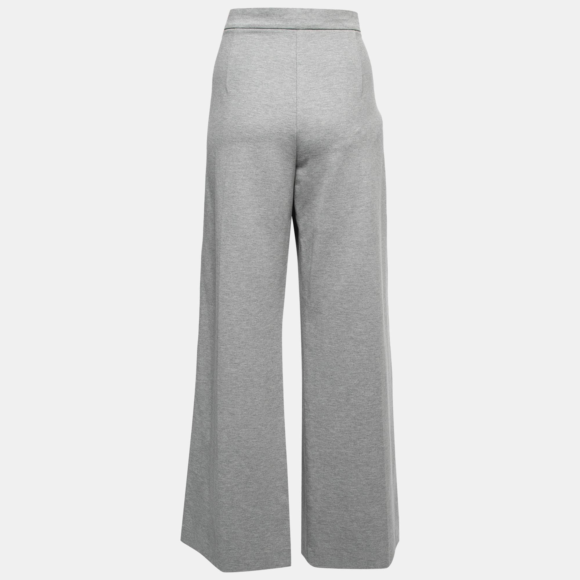 

Max Mara Grey Jersey Wide Leg Pants