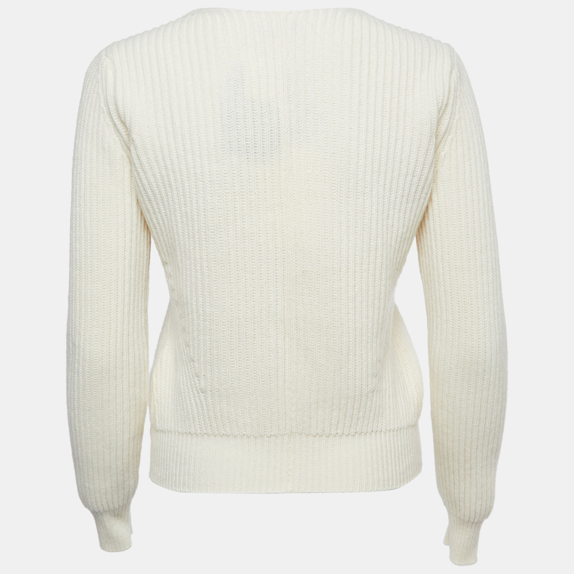 

Max Mara White Cream Wool & Cashmere Knit Sweater