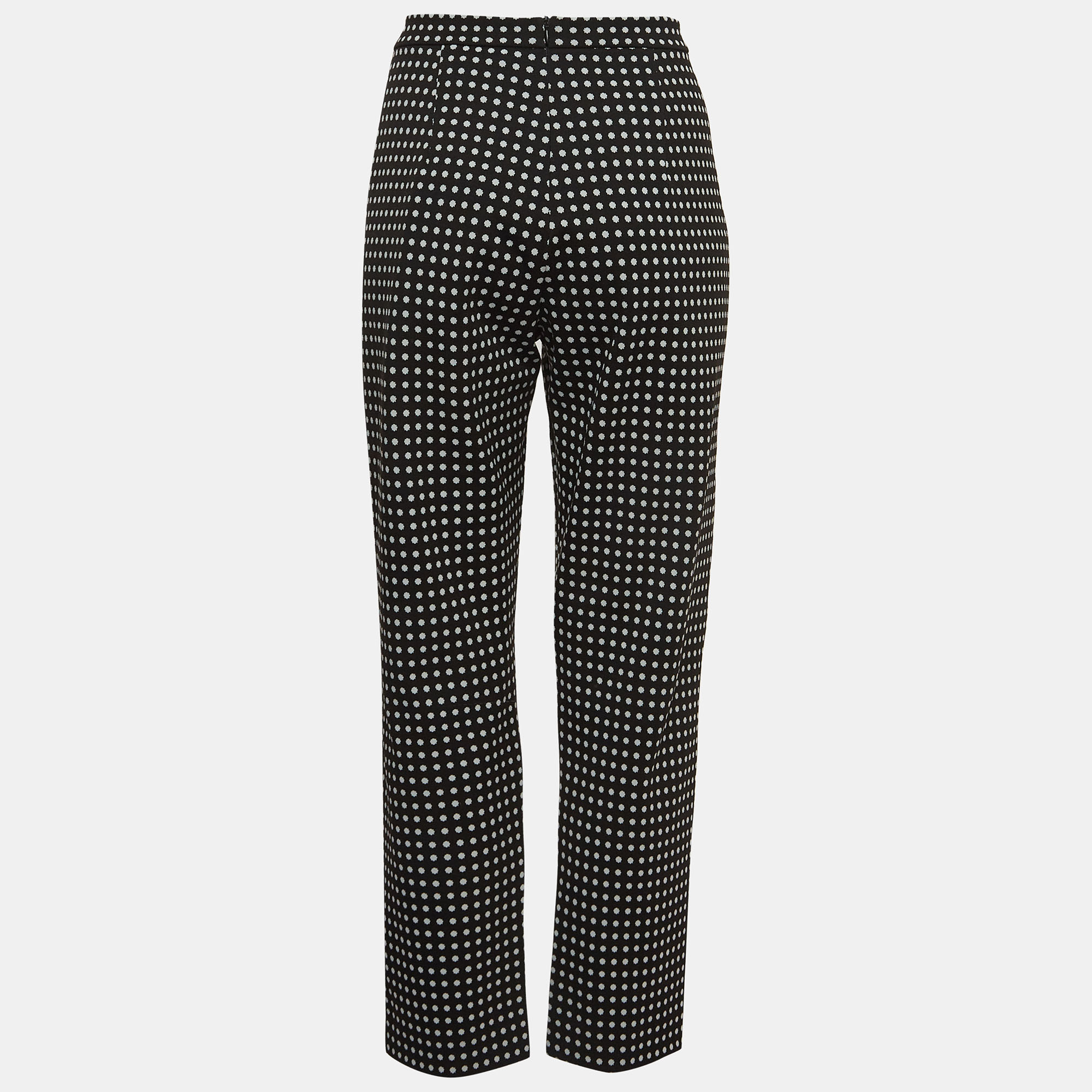 

Max Mara Studio Black Print Stretch Knit Pants