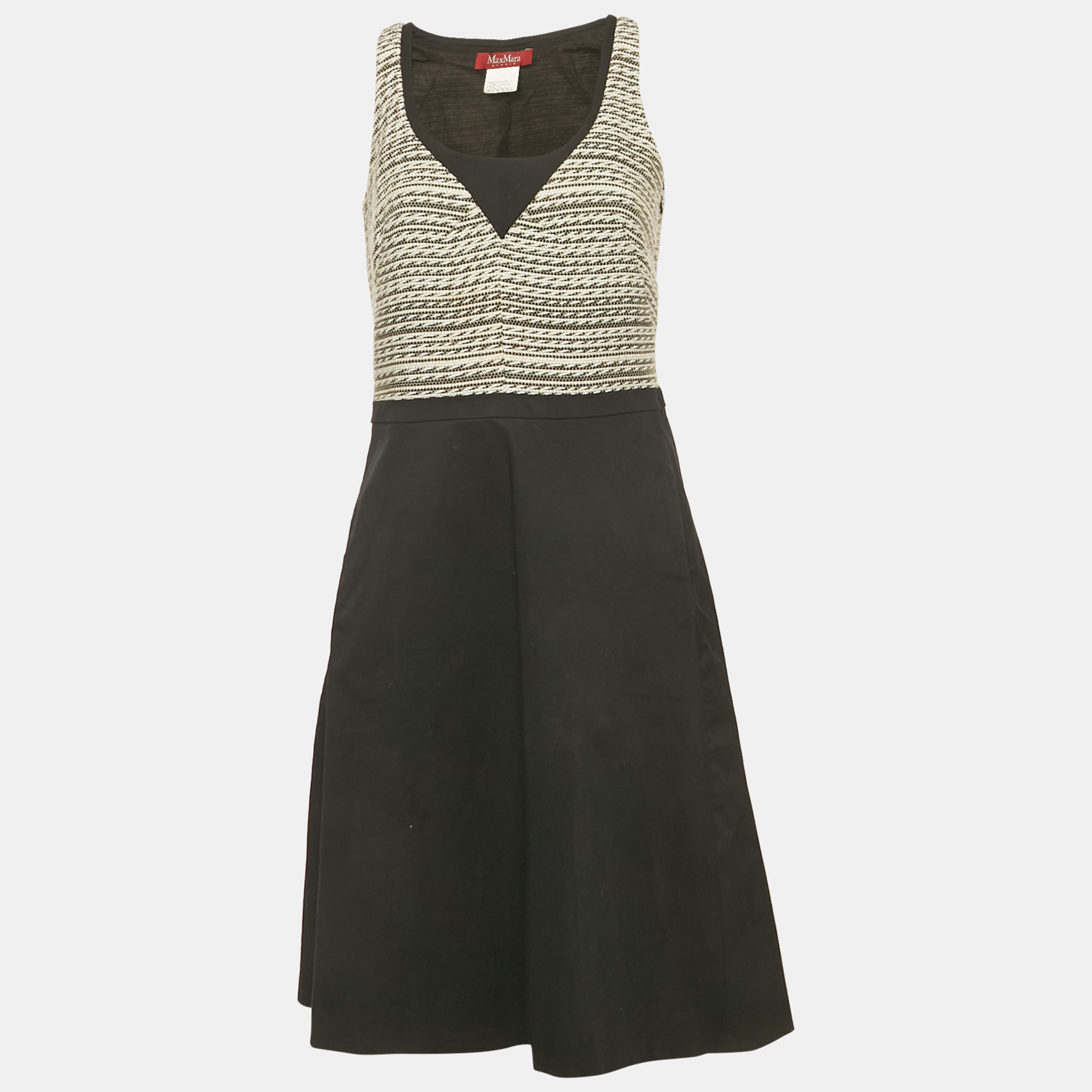 

Max Mara Studio Black Cotton Sleeveless Short Dress M