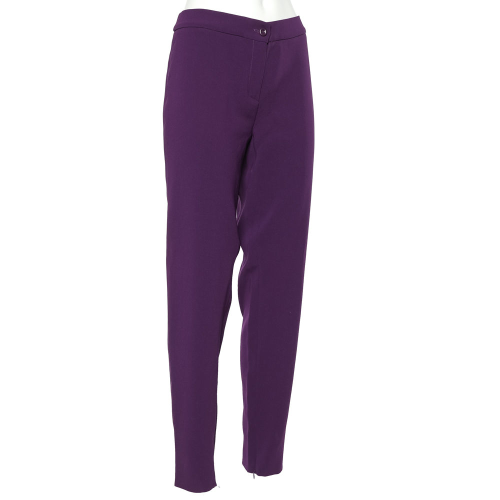 

Max Mara Studio Purple Cady Tapered Formal Trousers