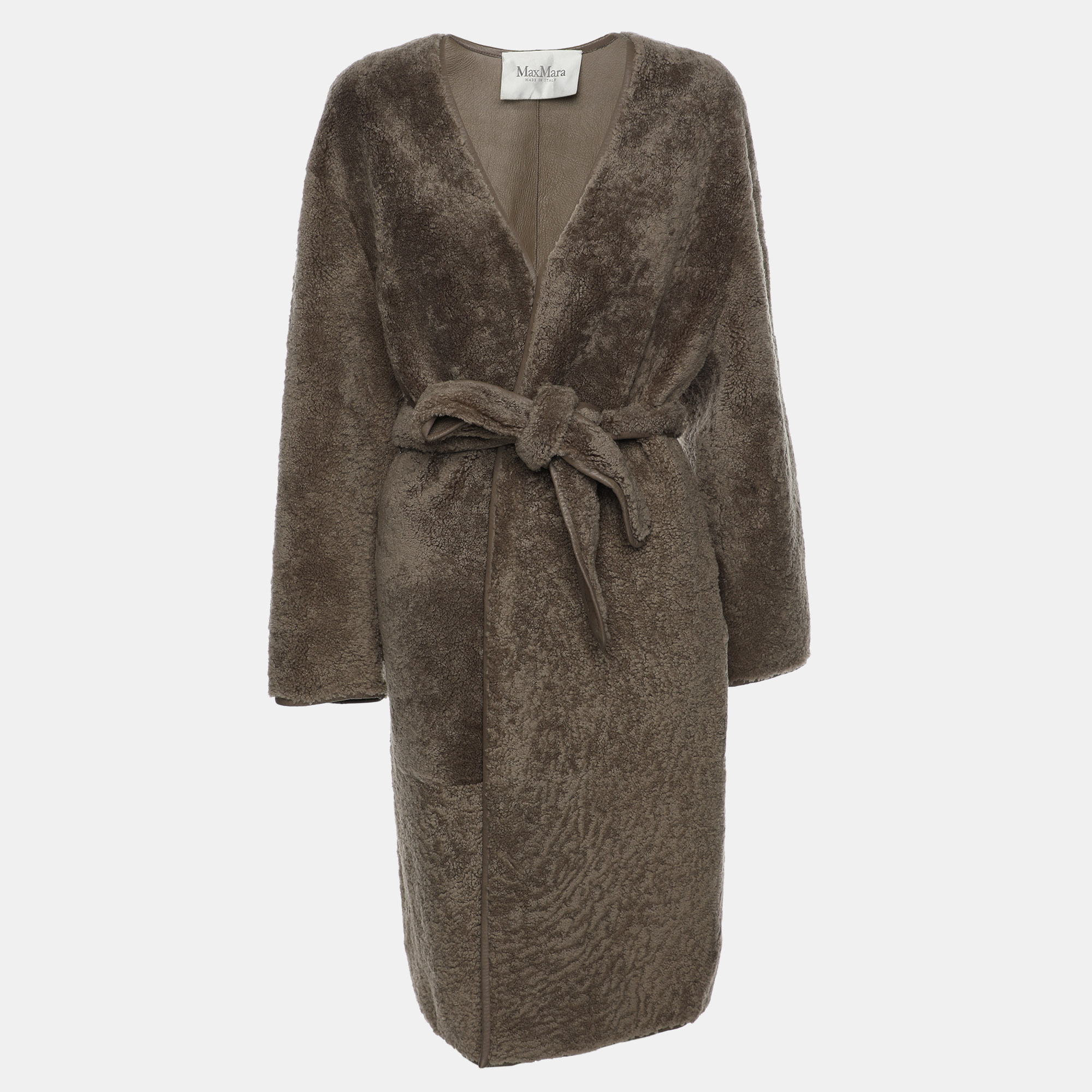 

Max Mara Grey Fur Coat XS