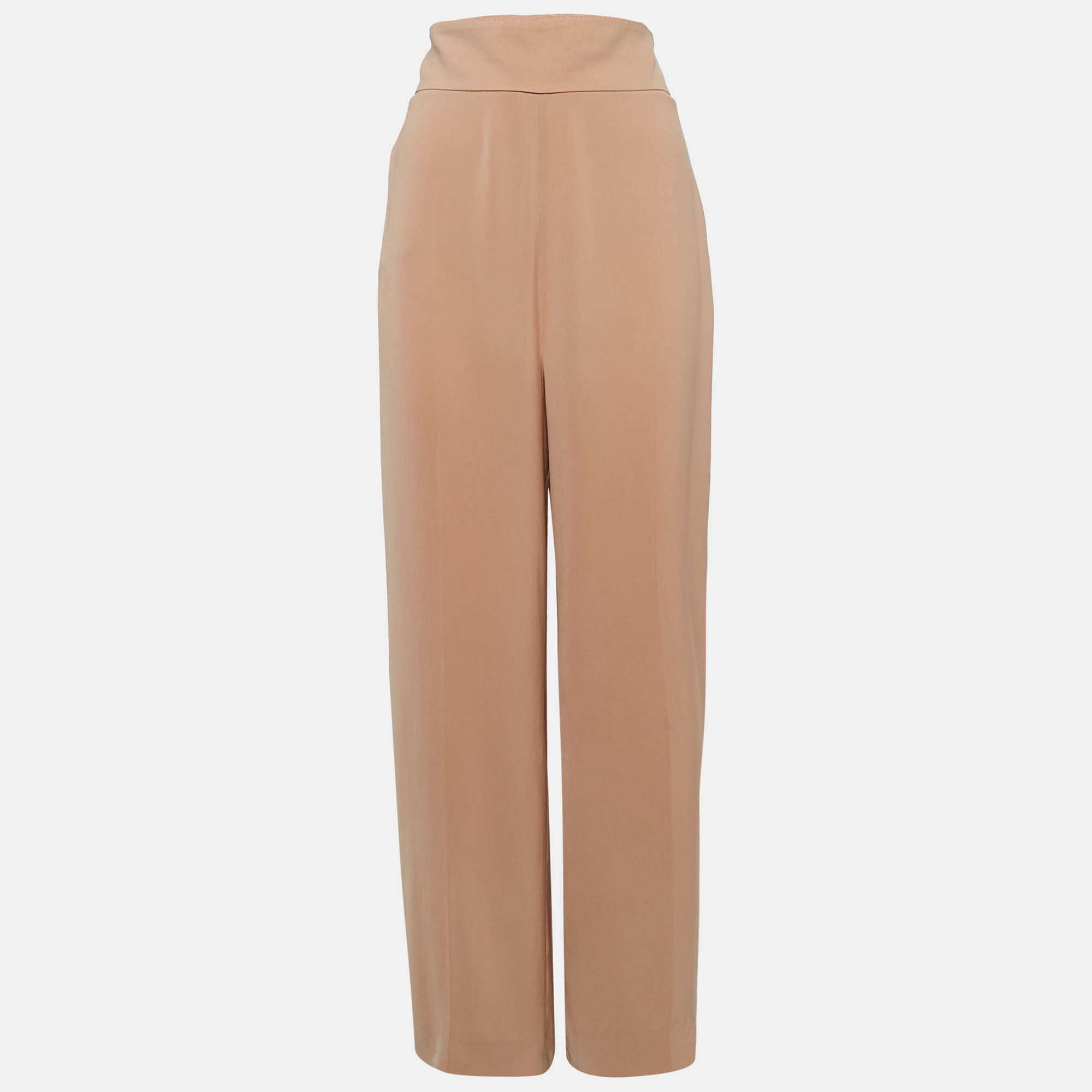 

Max Mara Studio Light Brown Crepe Palazzo Pants M