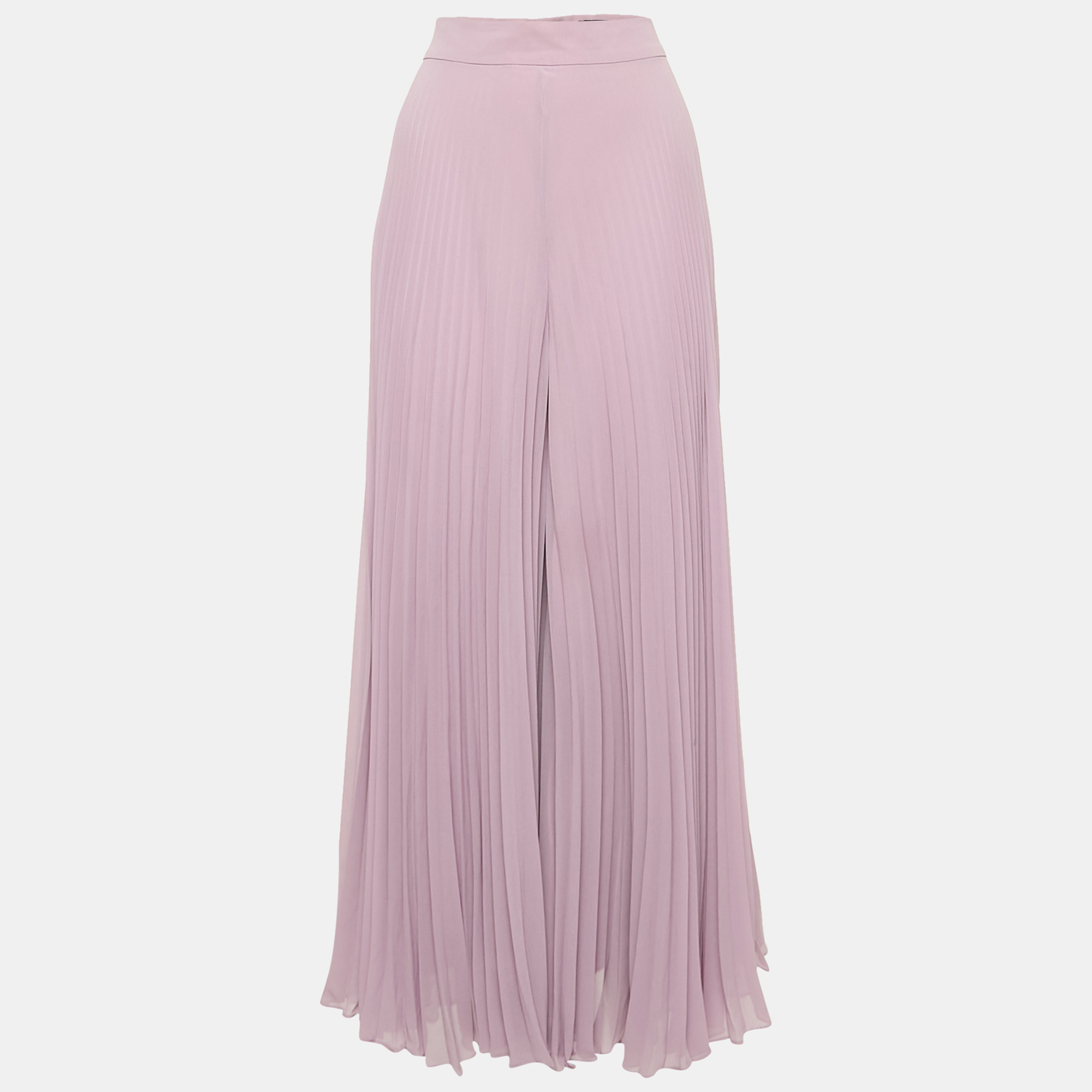 

Max Mara Purple Chiffon Plisse Flared Trousers M
