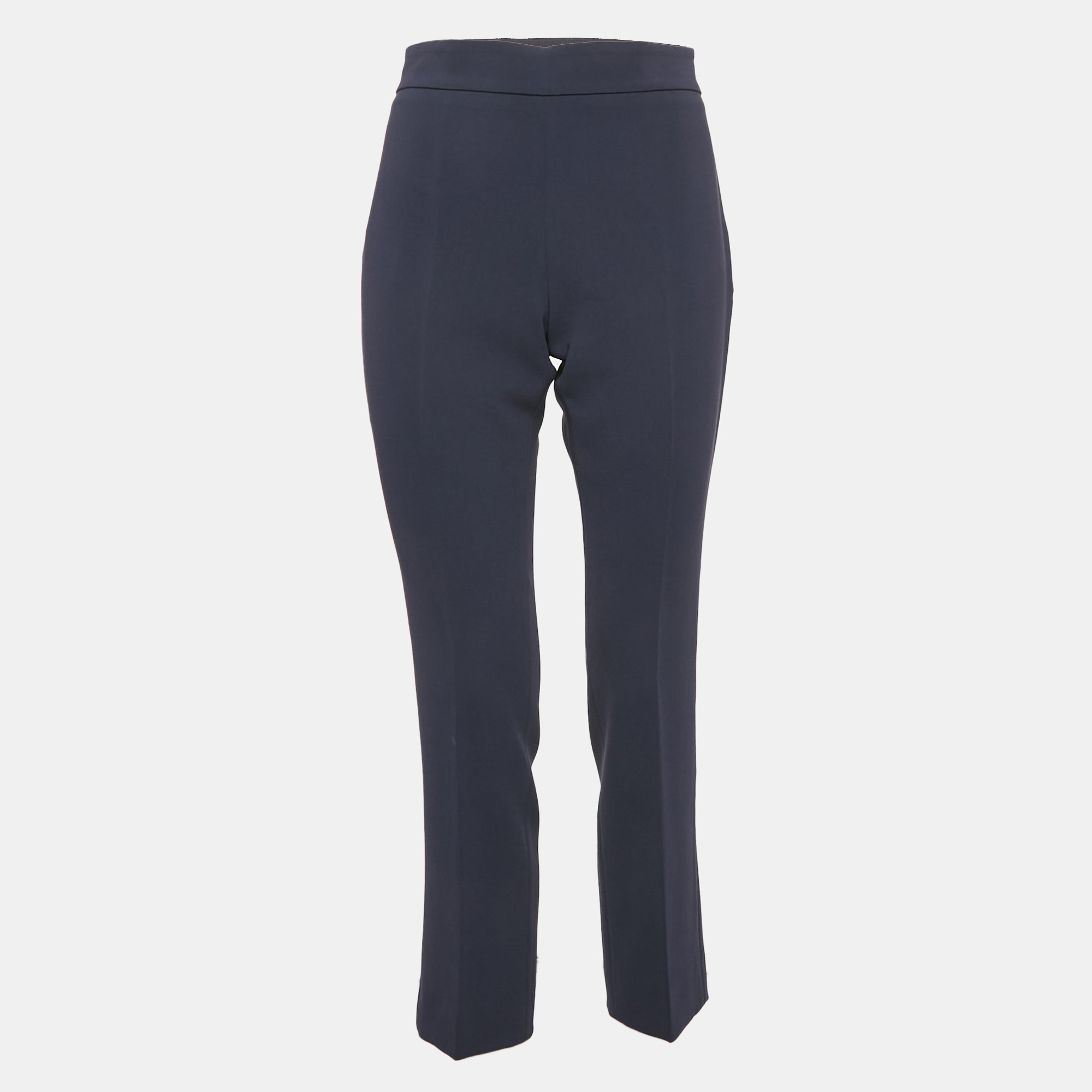 

Max Mara Navy Blue Crepe Trousers M