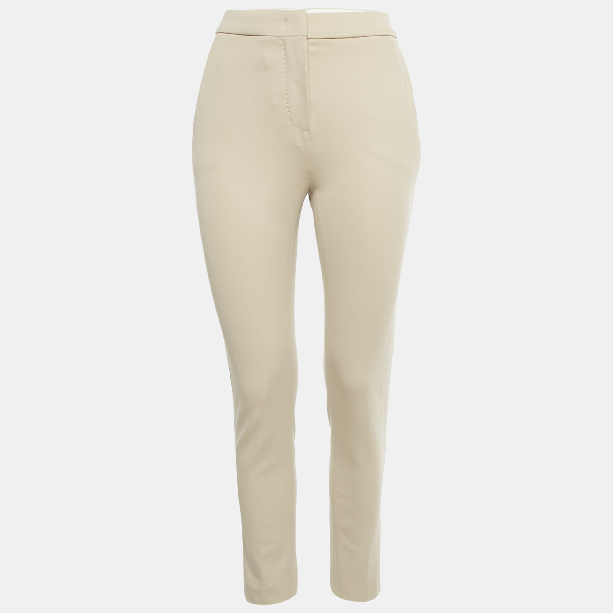 

Max Mara Beige Crepe Formal Trousers S