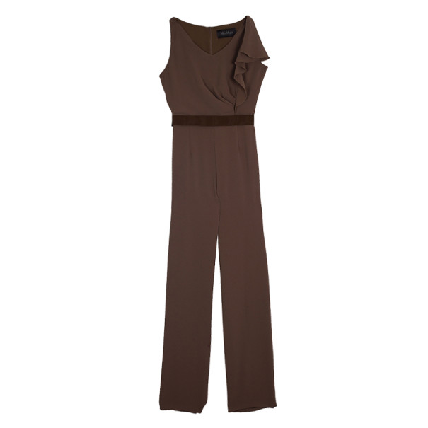 Pre Owned Max Mara Ruffle Jumpsuit L