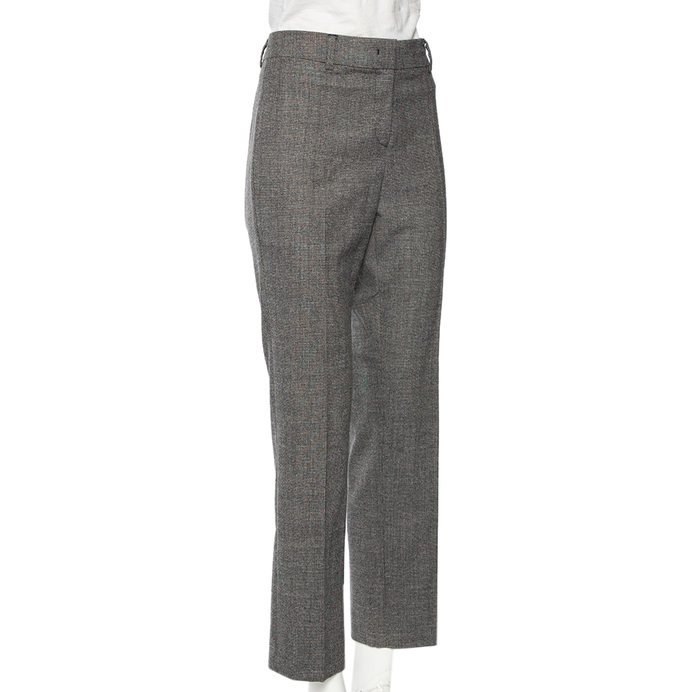 

Weekend Max Mara Grey Wool Stretch Cigarette Pants