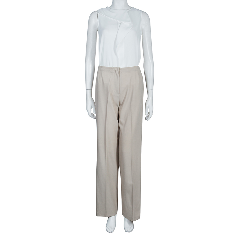 

Max Mara Beige Wide Leg Trousers