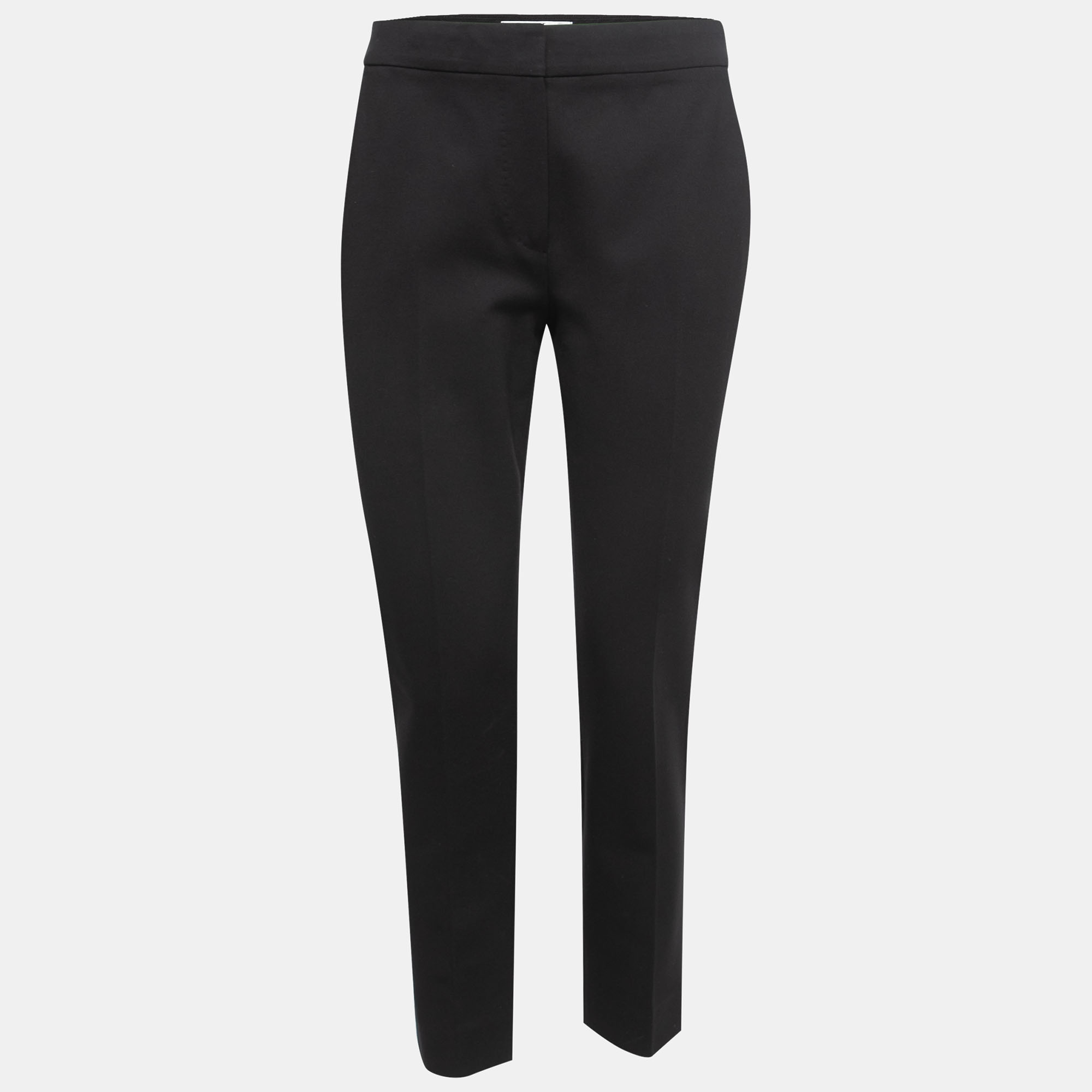 Max Mara Black Stretch Knit Tailored Trousers M
