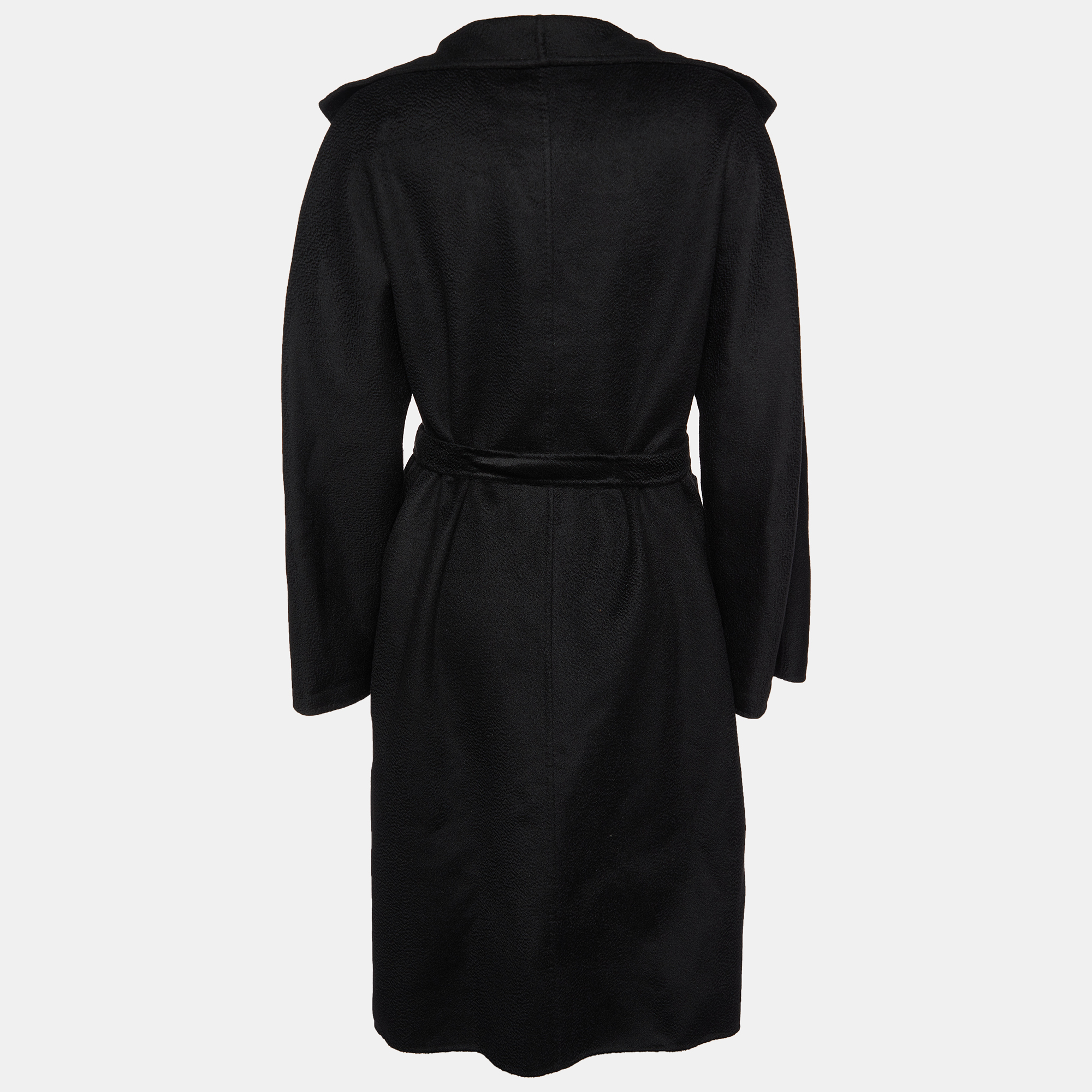 

Max Mara Black Cashmere Belted Long Coat