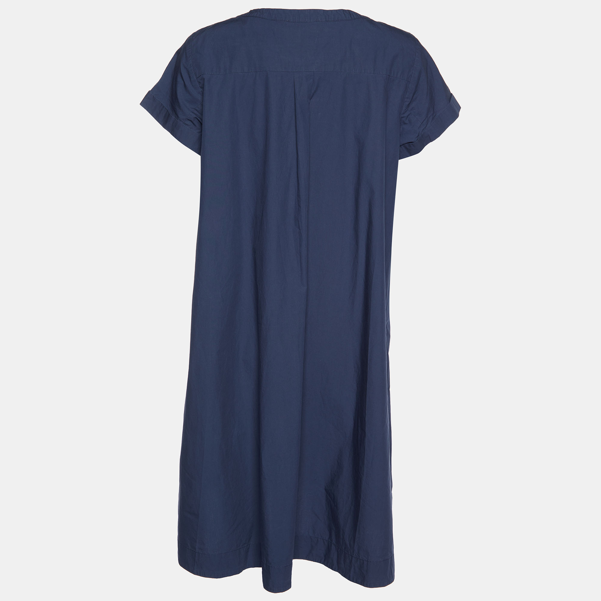 

Weekend Max Mara Navy Blue Cotton Shift Dress