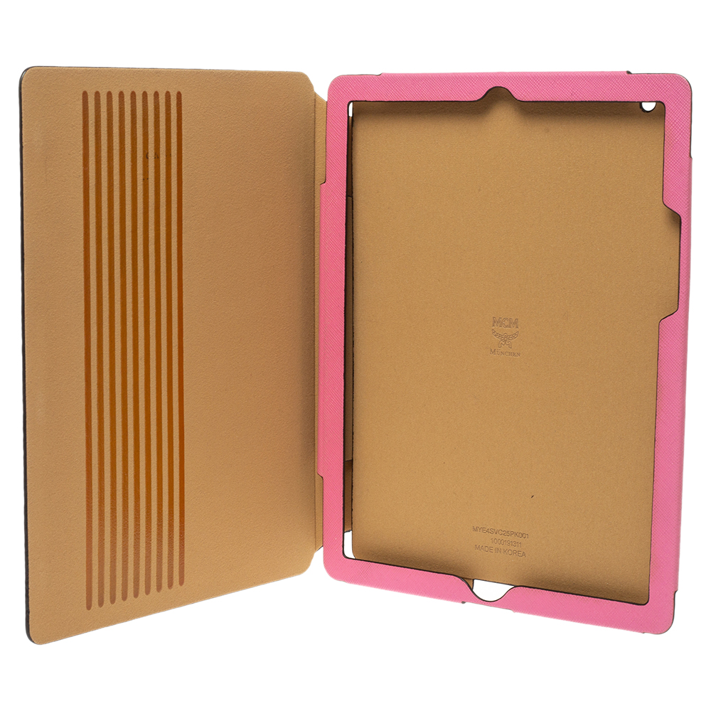 

MCM Pink Visetos Leather Elda Ipad Case