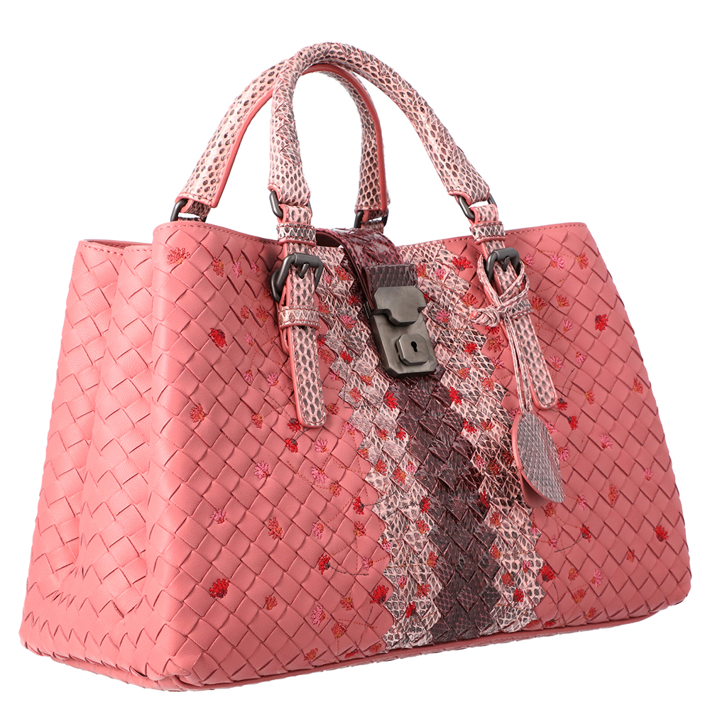

Bottega Veneta Purple Leather Tote Bag