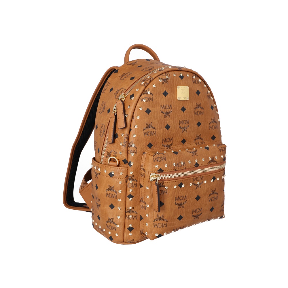 

MCM Brown Vistos Signature Stark Backpack