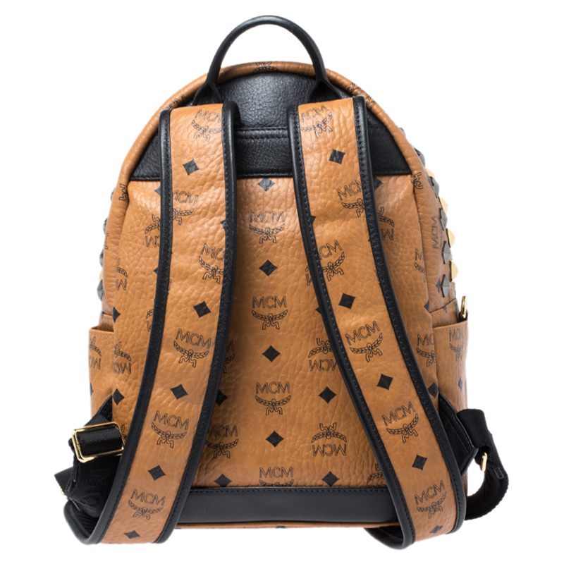 Stark cloth backpack MCM Brown in Cloth - 32399637