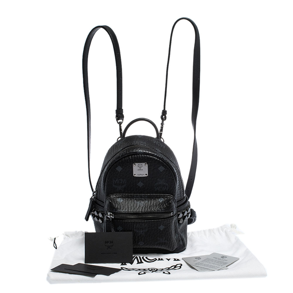 mcm x mini backpack black