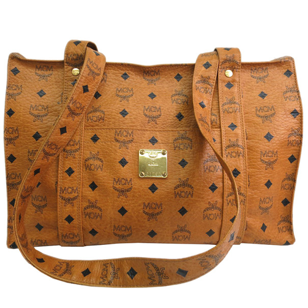 Pre Owned MCM Brown Conyac Visetos Tote