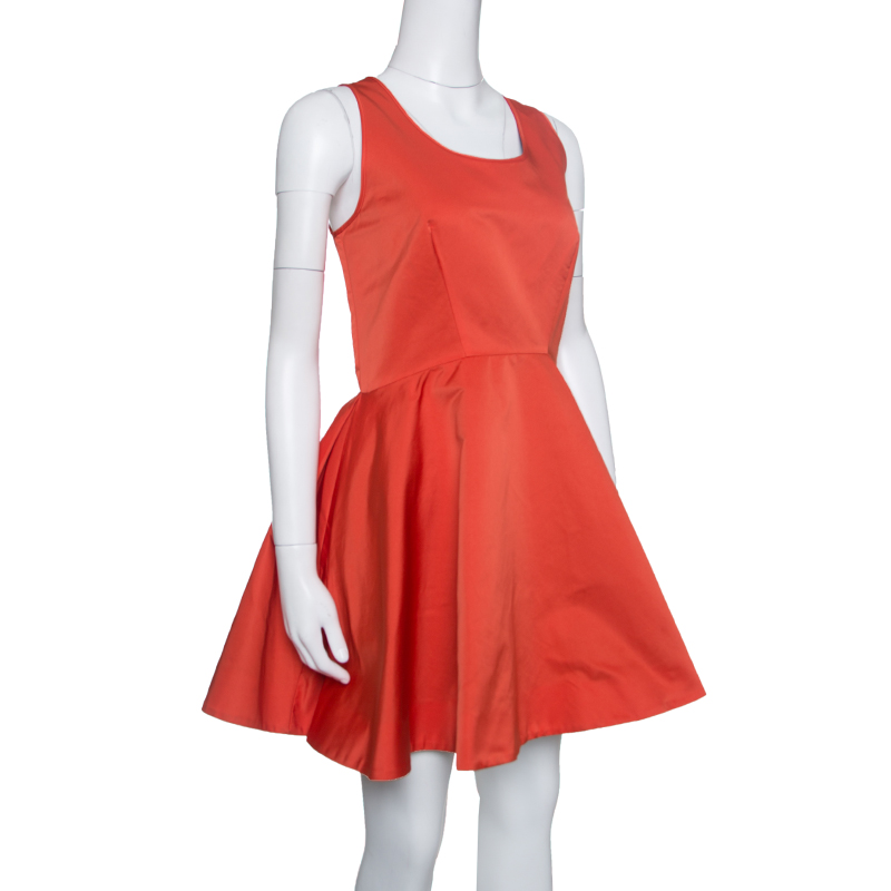 

McQ by Alexander McQueen Red Sleeveless Volume Tank Dress