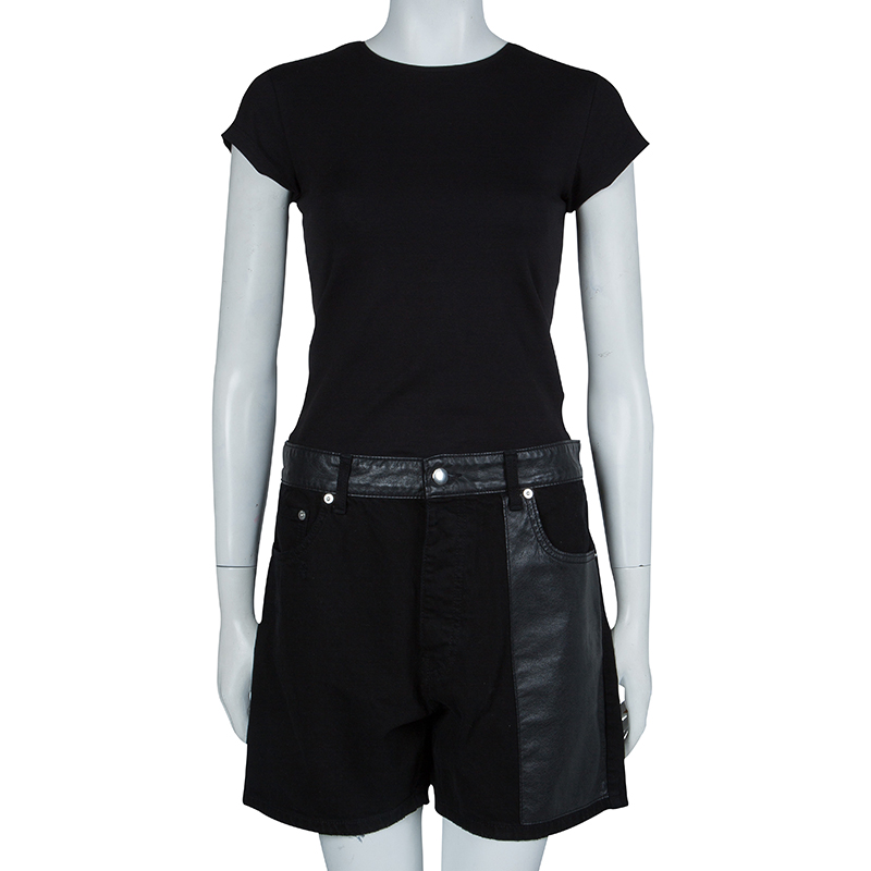 

McQ by Alexander McQueen Black Shorts