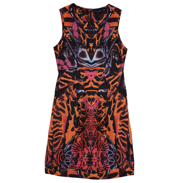 Pre Owned McQ by Alexander McQueen Multicolor Printed Skater Dress M