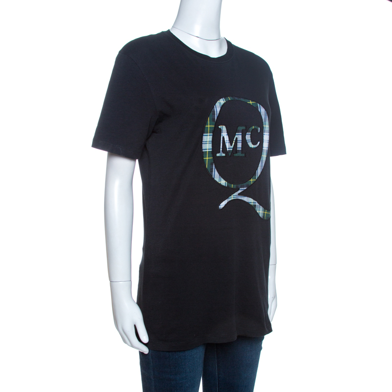 

McQ by Alexander McQueen Black Logo Patch Detail T-Shirt