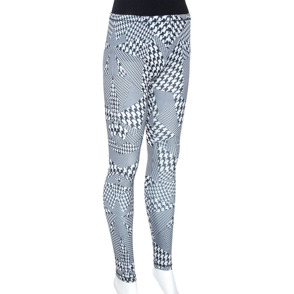 

McQ by Alexander McQueen Monochrome Houndstooth Printed Legging, Black