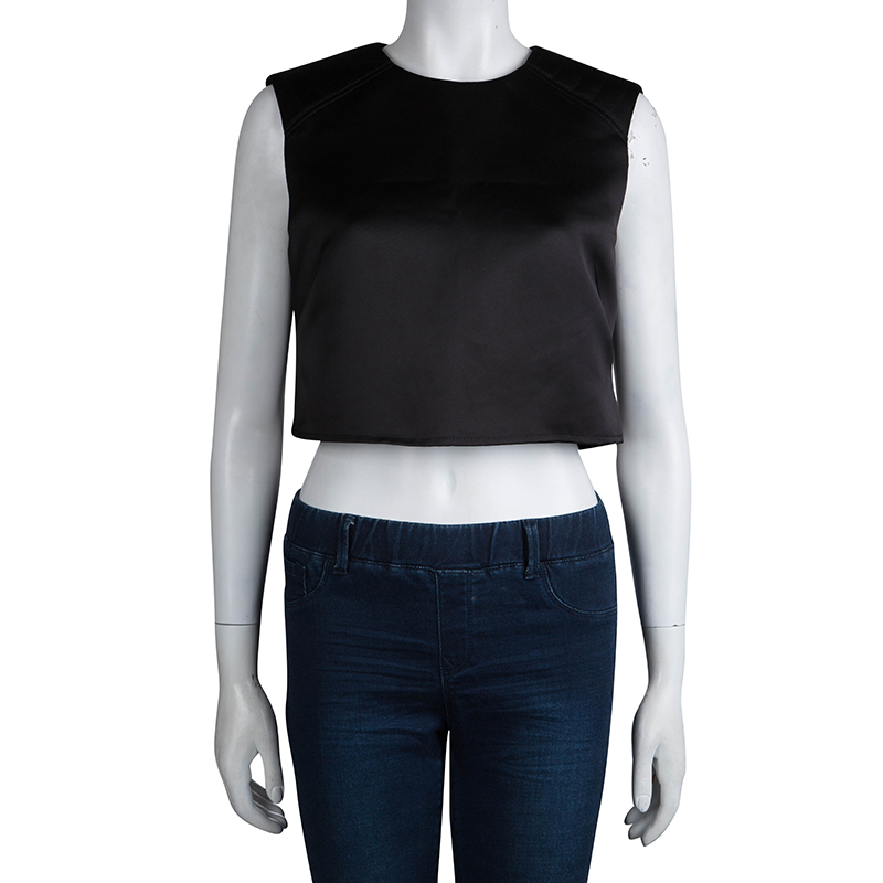 

McQ By Alexander McQueen Black Sleeveless Crop Top