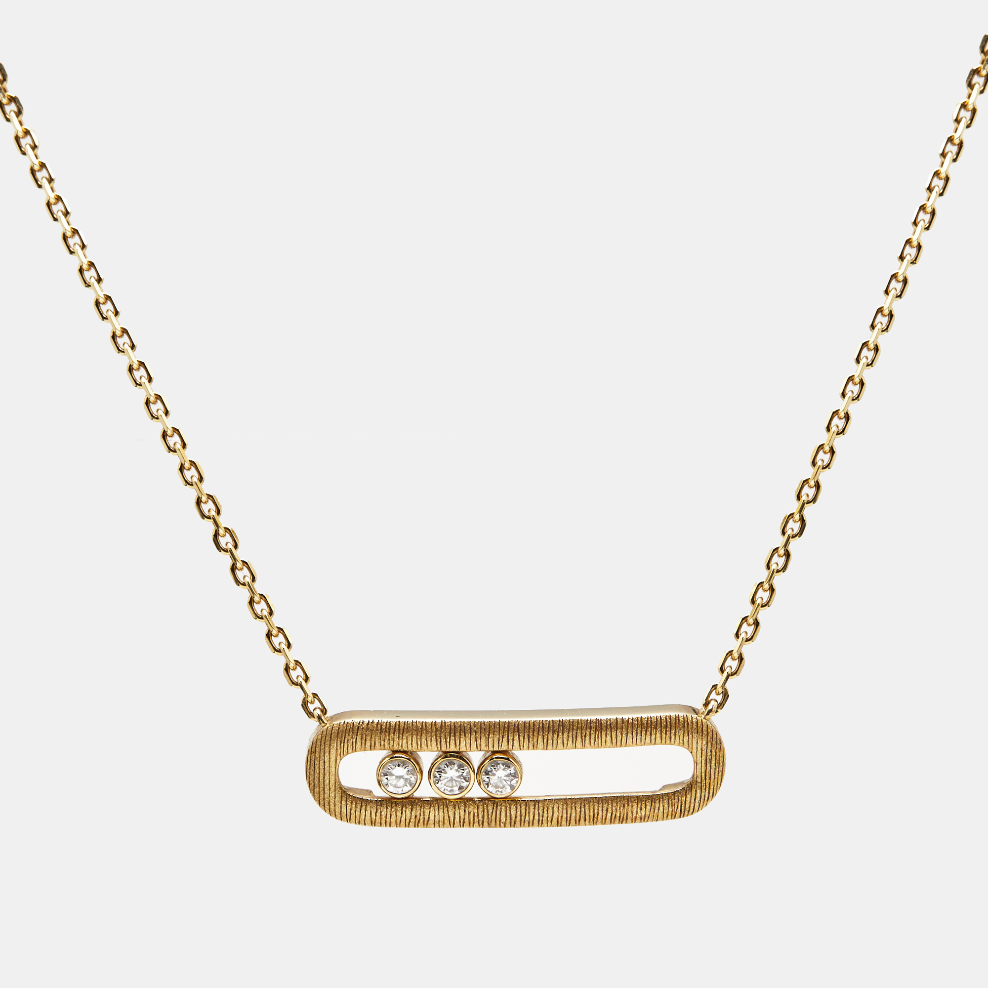 

Messika Move Classique Cisele Diamond 18k Yellow Gold Necklace