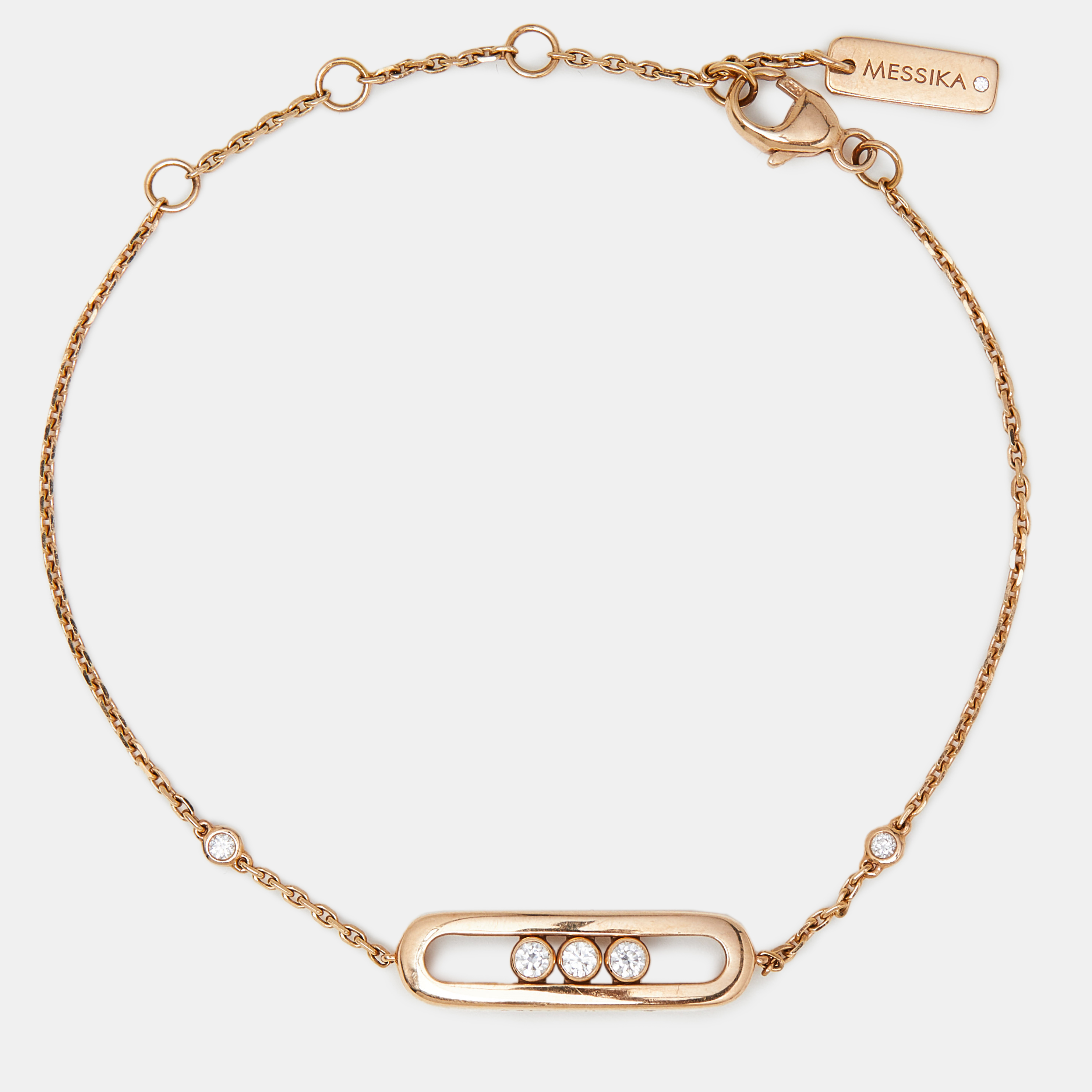 

Messika Baby Move Diamond 18k Rose Gold Bracelet