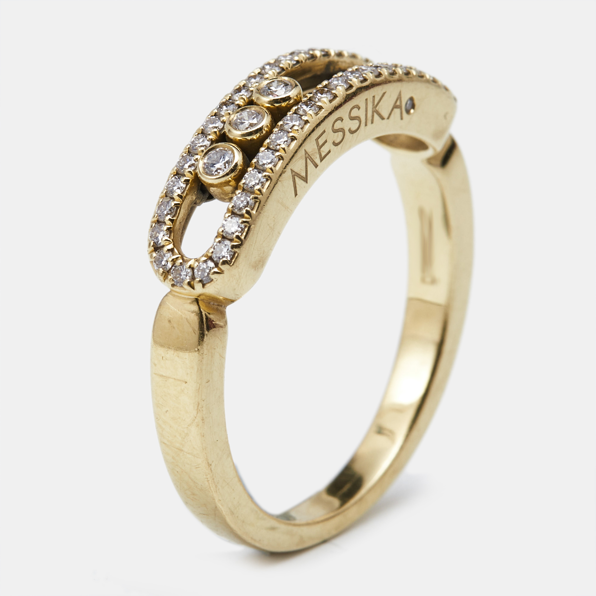 

Messika Baby Move Pavé Diamonds 18k Yellow Gold Ring Size