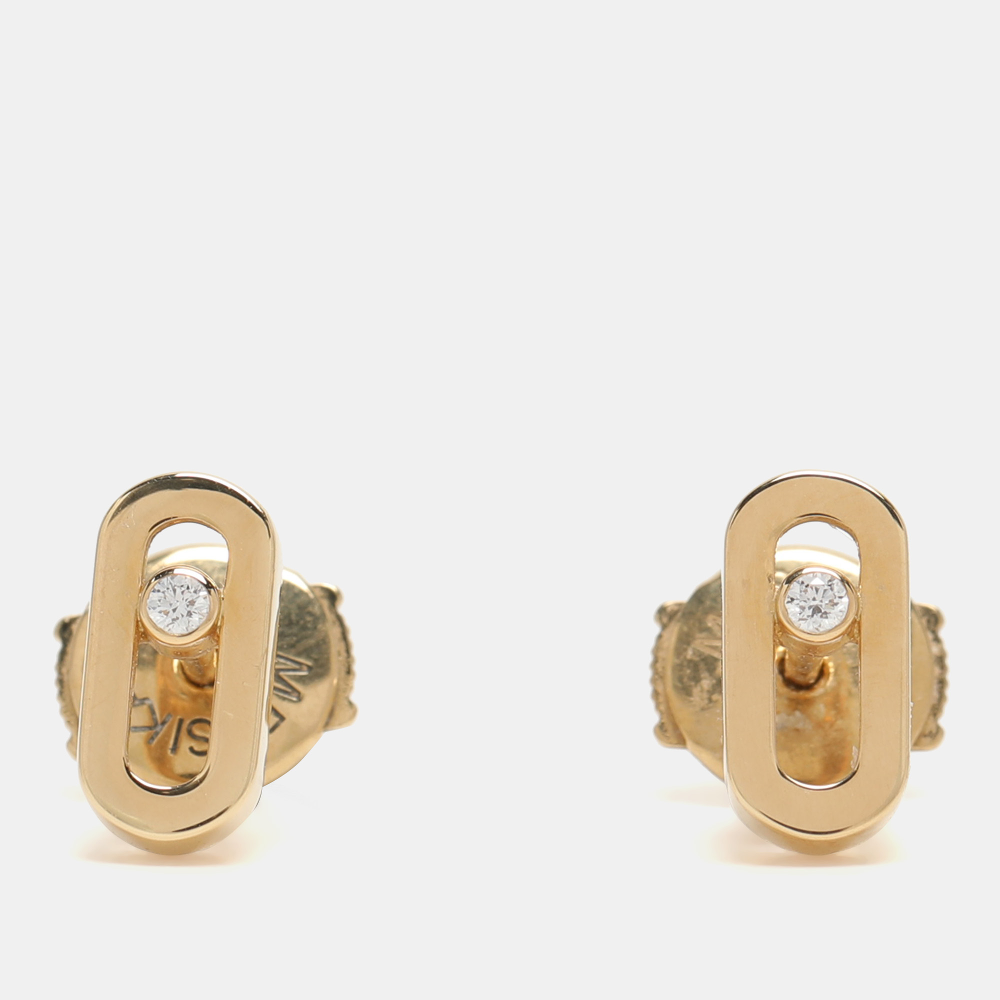 

Messika Move Uno Diamond 18k Yellow Gold Stud Earrings