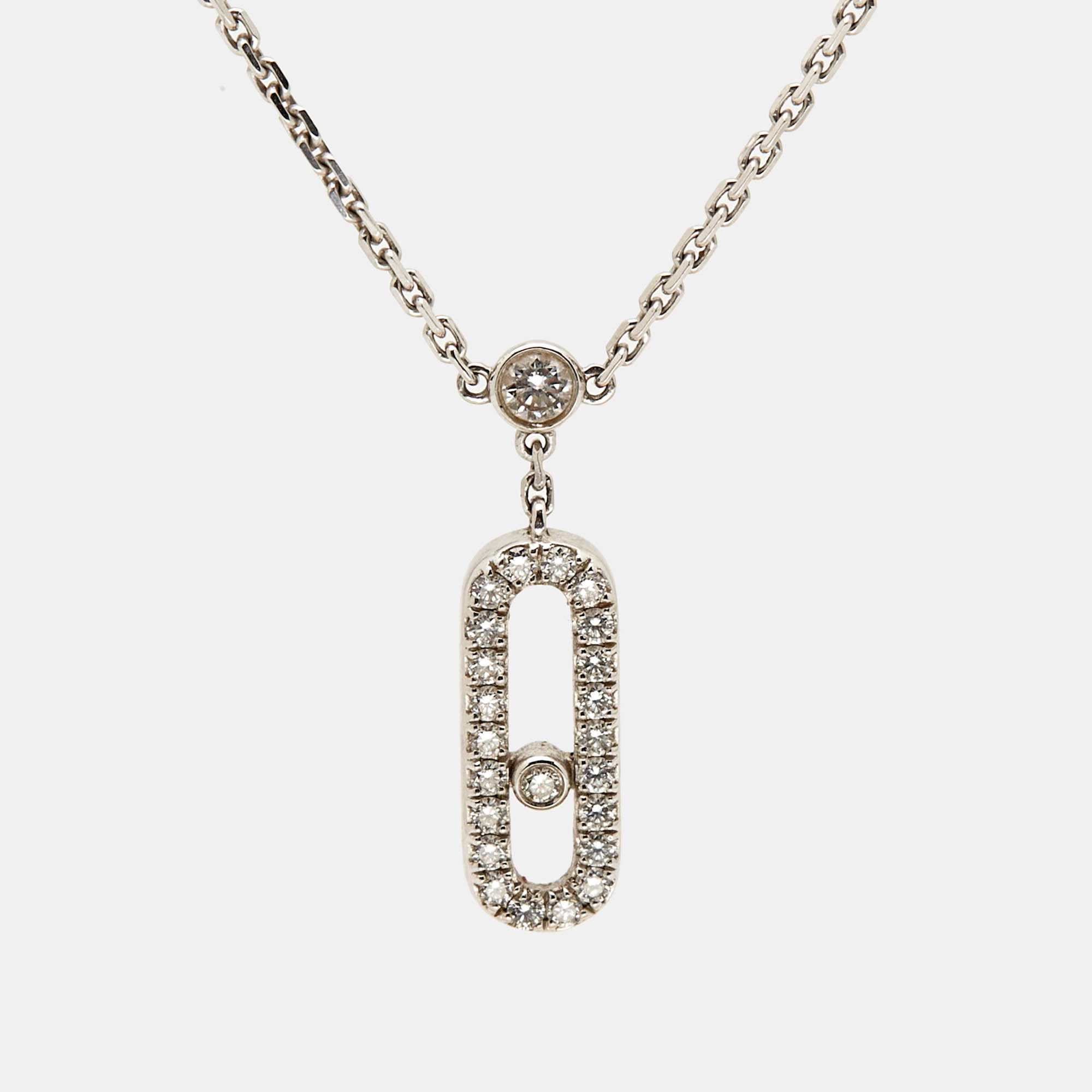 

Messika Move Uno 2 Strand Diamond 18k White Gold Necklace