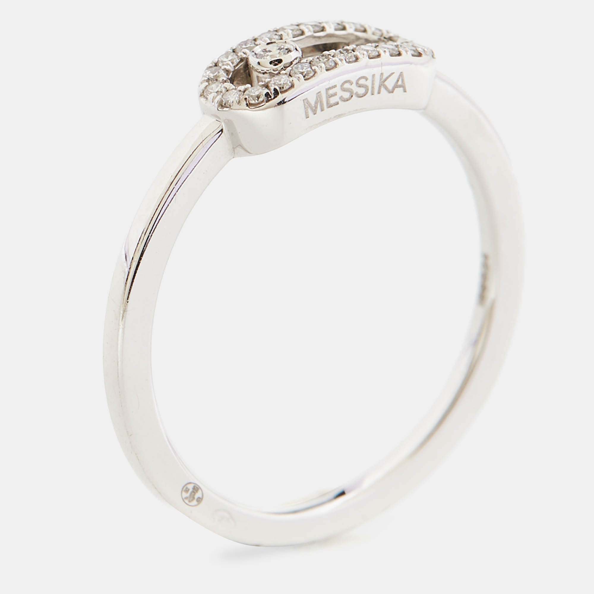 

Messika Move Uno Diamonds 18k White Gold Ring Size